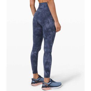 Lululemon Wunder Train High-Rise Tight 25" / Size 10 / Diamond Dye Shade Blue